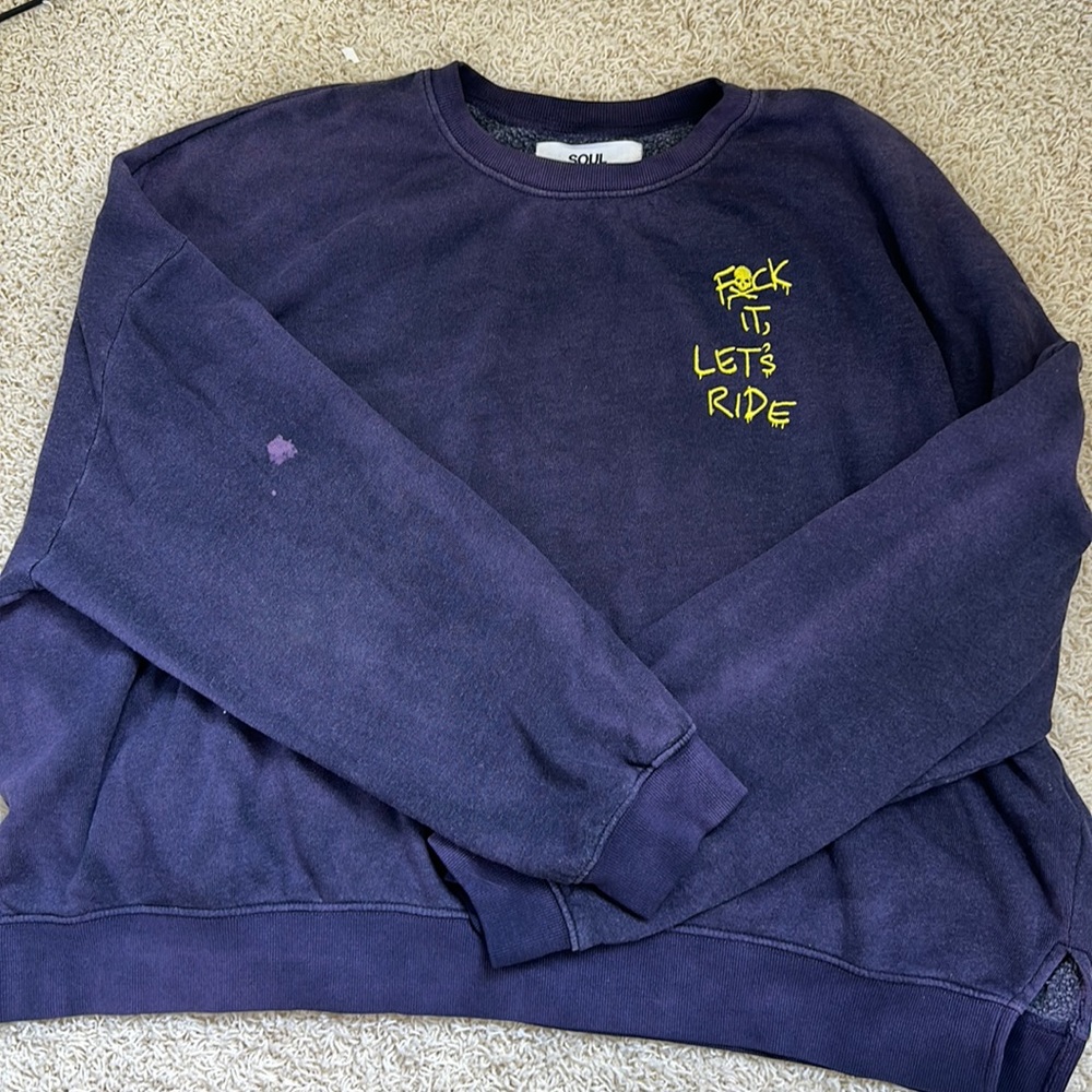 SoulCycle F*ck It, Let’s Ride oversized crew neck